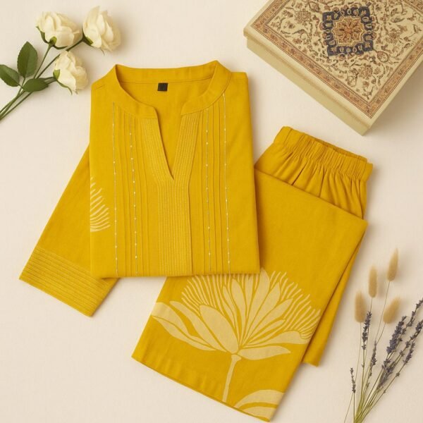 Cotton Co-ord Set – Soft & Stylish Everyday Elegance" - Image 7