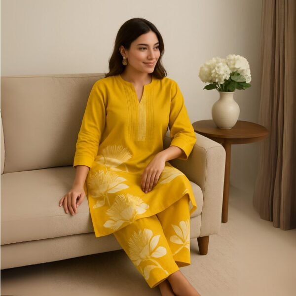 Cotton Co-ord Set – Soft & Stylish Everyday Elegance" - Image 5