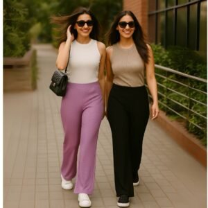 Comfort Fit Ribbed Pant – Daily & Office Wear