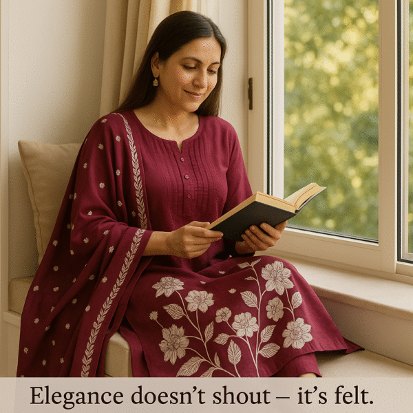 Elegant Floral Rayon Kurti Set with Dupatta – Premium Comfort Wear - Image 7