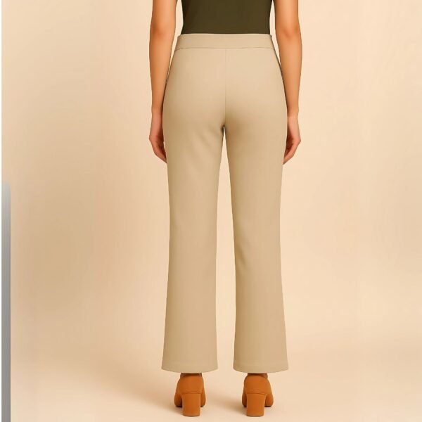 Women’s Ribbed Straight Fit Pant – Office & Everyday Comfort Wear - Image 4